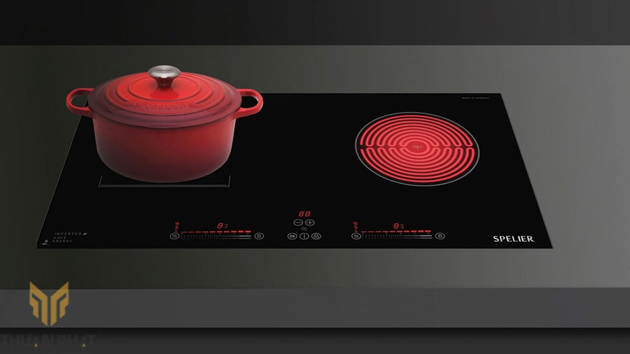 Bếp SPELIER SPE – HC928 C là bếp điện từ 2 vùng nấu cao cấp